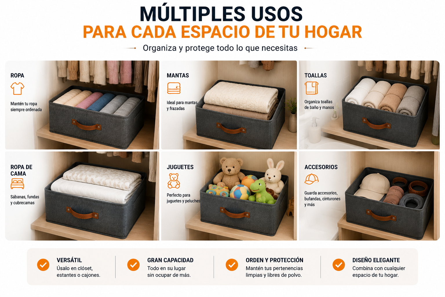 Usos del organizador en el hogar
