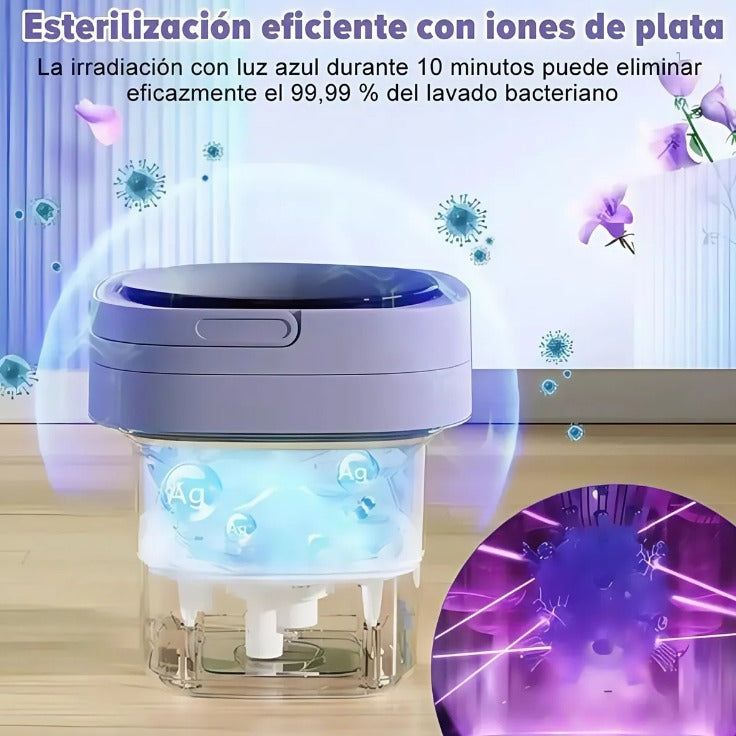 Mini Lavadora Portátil Plegable 10 L Para Ropa Delicada
