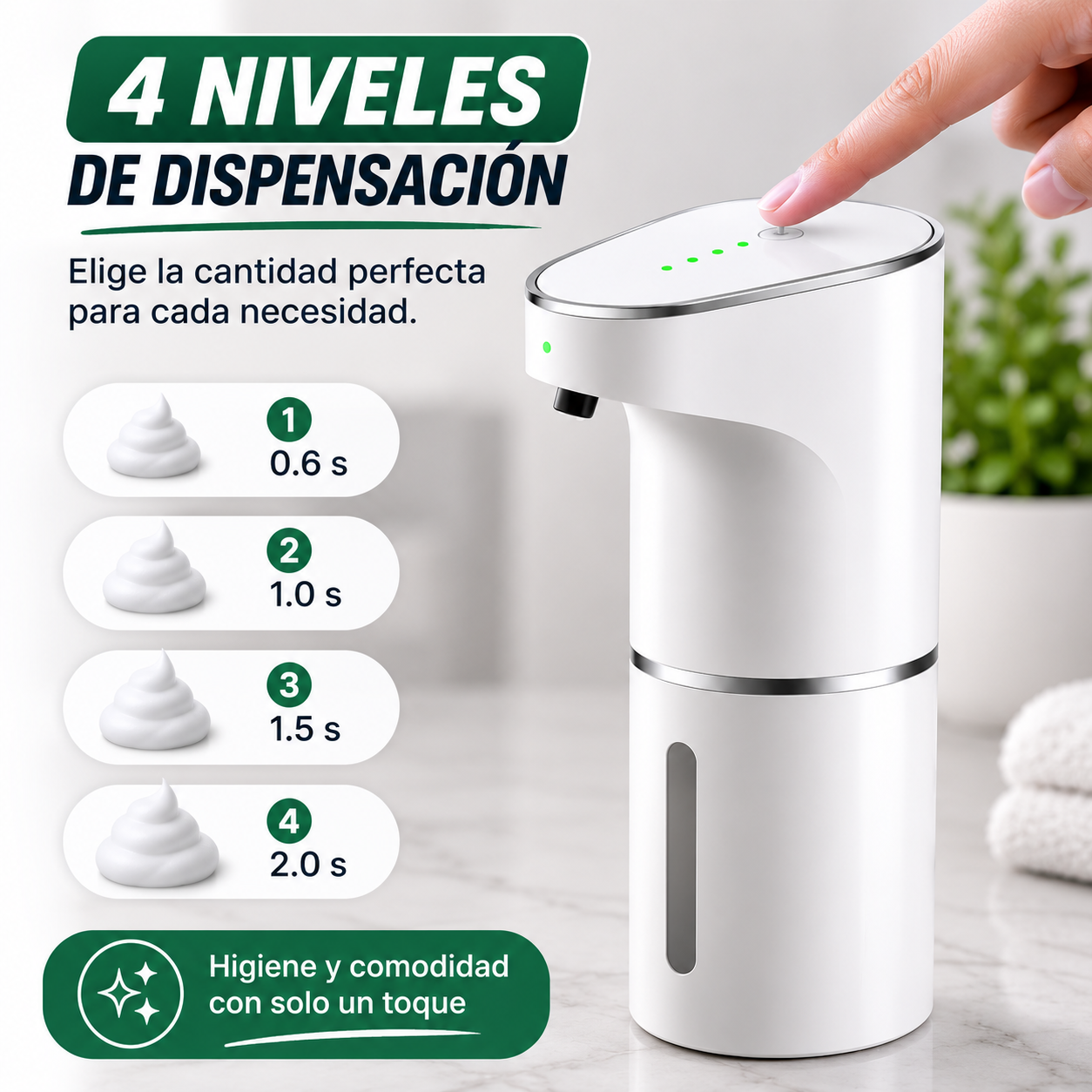 Dispensador Automático Jabón Sensor