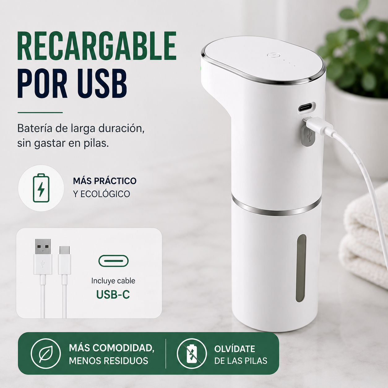 Dispensador Automático Jabón Sensor