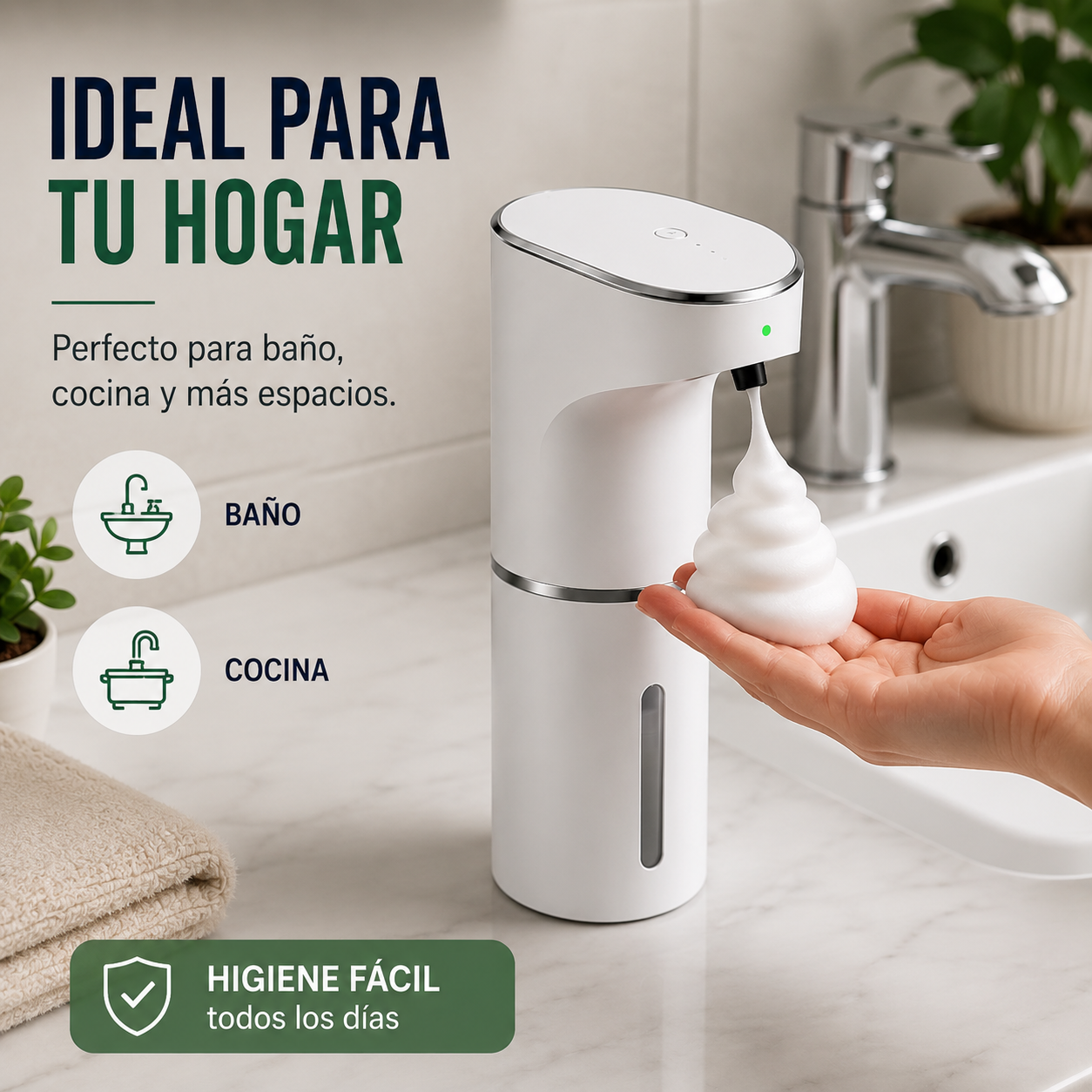 Dispensador Automático Jabón Sensor
